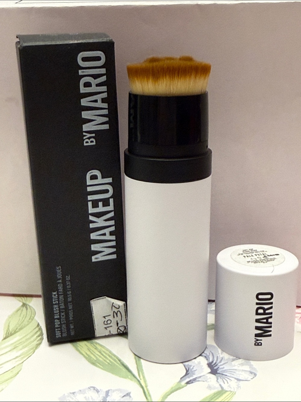 Makeup By Mario Foundation Brush Stick - White with Brown Bristles